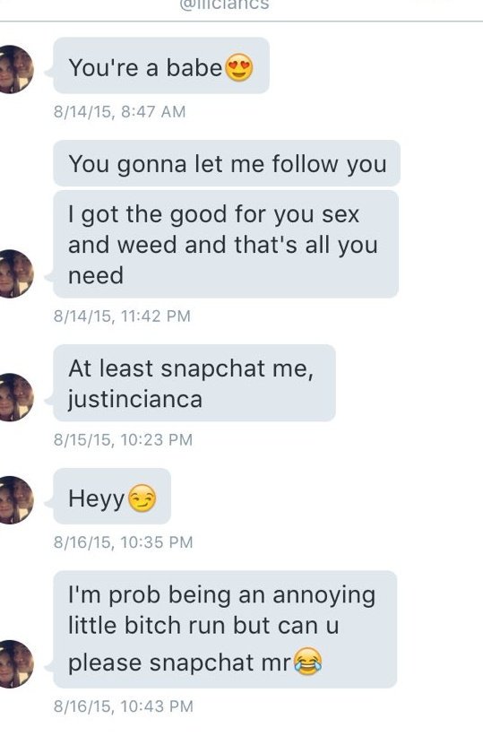 exposedfckboy's tweet photo. Poor dude was literally begging 
🚫 block him gurl 🚫
#fuckboyexposed https://t.co/O6WRcOmrbO
