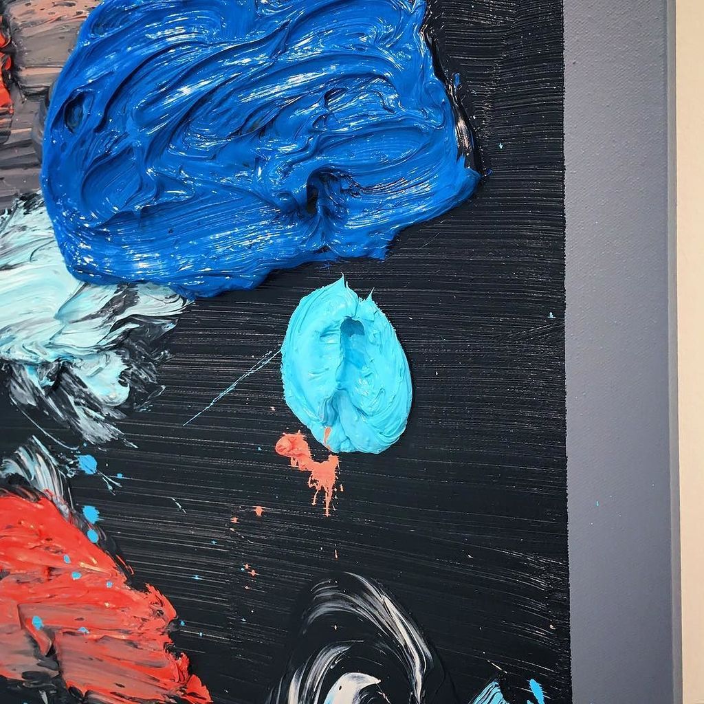 soholondonart's tweet photo. #RussellTyler oil painting detail: a perfect dollop! #TwoonTwo #throughApril3 @theholenyc by theholenyc #soholondon… https://t.co/ch4SmhMmC6