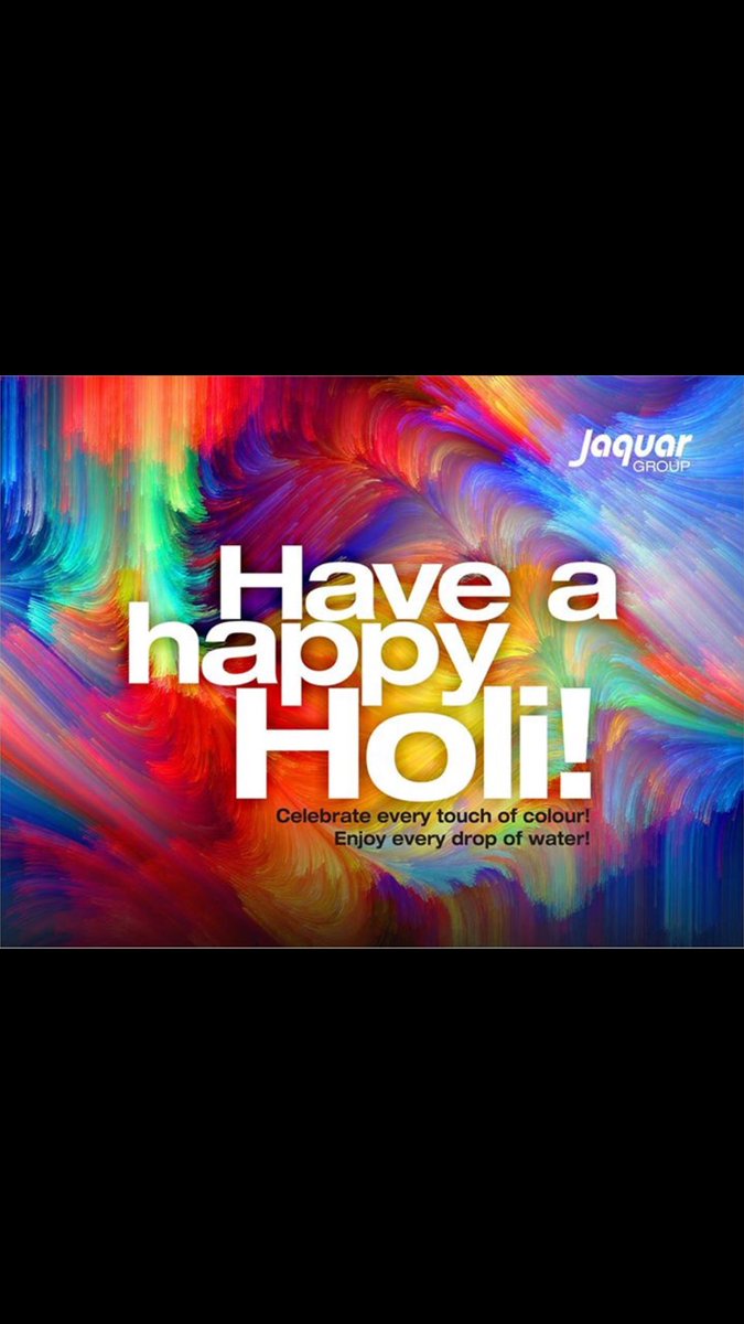 MehraRanbir's tweet photo. A very Happy Holi from Jaquar Group https://t.co/DeqJ0U6dKP