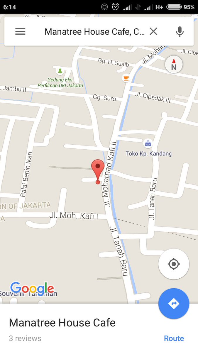 Ini nih alamatnya manatree house yg baru temen2