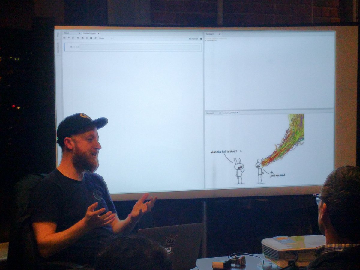 roadside_seb's tweet photo. Blown minds at the #vanpy meetup tonight 😉 https://t.co/YrDP8iISxY