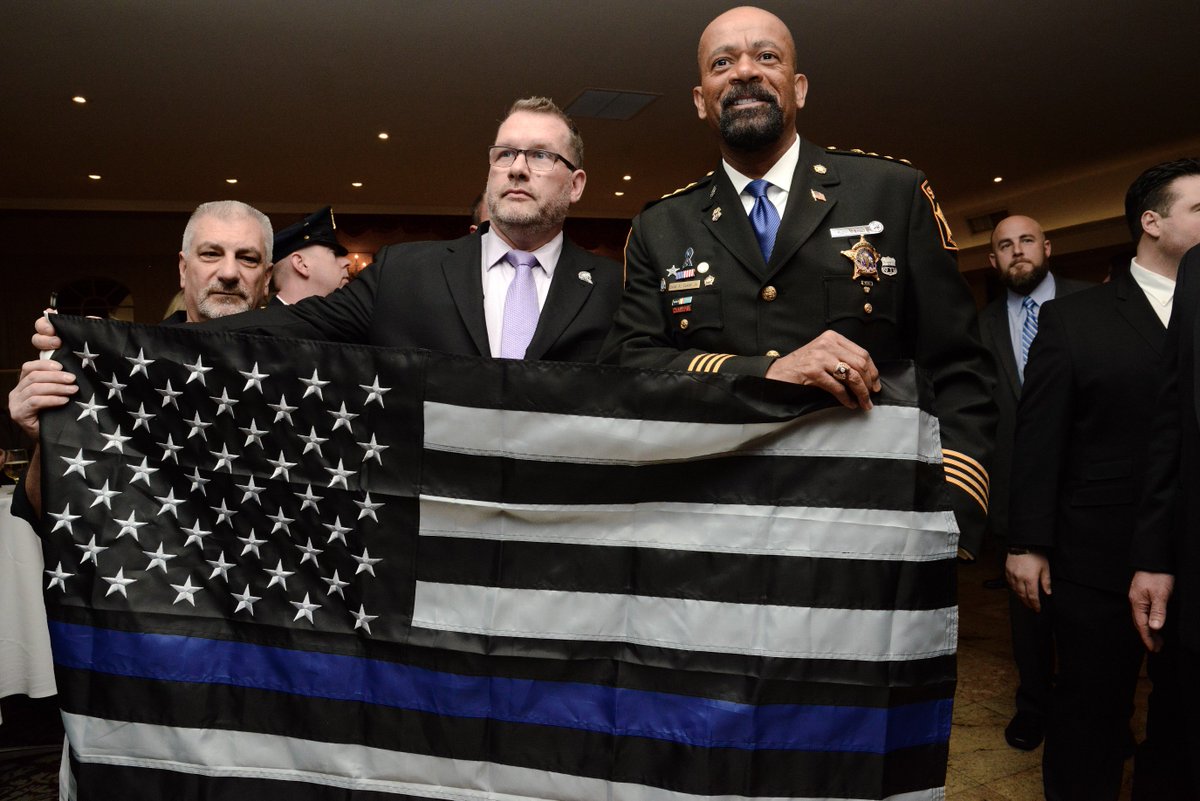 ddvnation's tweet photo. Brothers Before Others Founder Michael Burke and Sheriff David Clarke Jr.
#NJBLUENOW  #BLUEFLAG  #RESPECT #UNITY https://t.co/tAnZE7eSAS