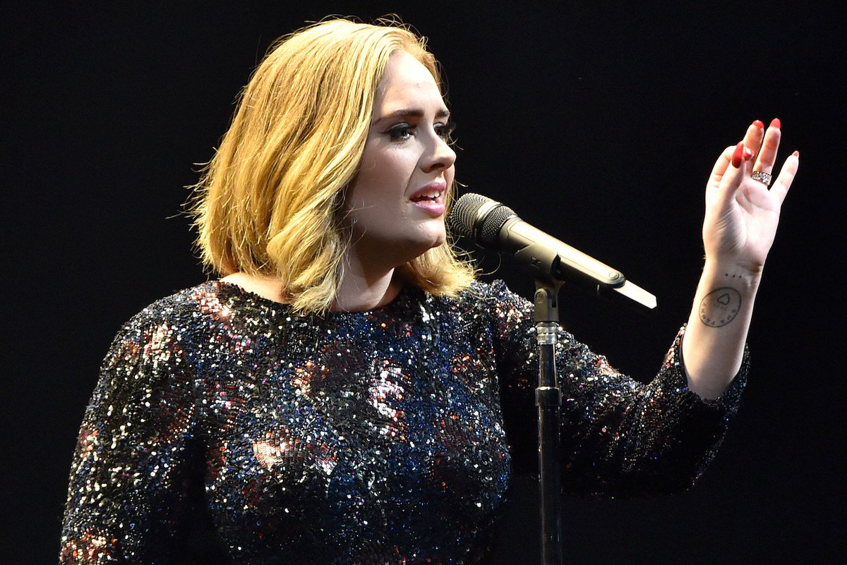 VanityFair's tweet photo. Adele sings a moving tribute to #Brussels and calls the attackers "f-ckers" https://t.co/3BguSQXsrr https://t.co/FkgGY3Pgw8