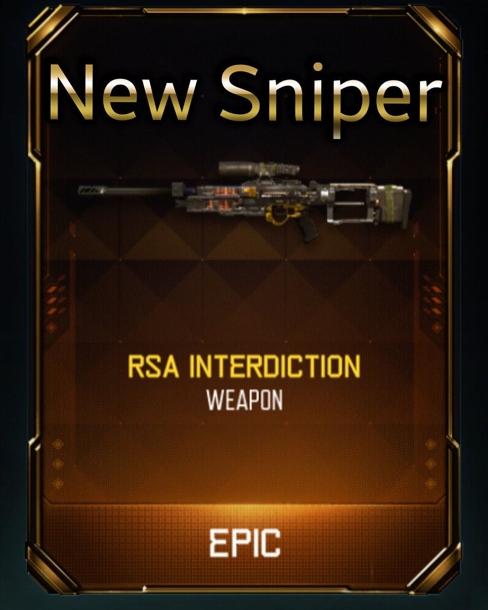 xReconGamingx's tweet photo. How do you guys like the new sniper?? Gameplay video up!! Link in bio :) #youtuber #xRGx #gaming https://t.co/mAc0ZX7q9m