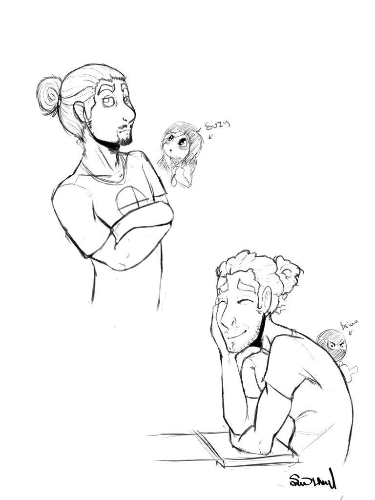 QueensBat's tweet photo. Cuties with man buns #gamegrumps https://t.co/rZFHRWPFDI