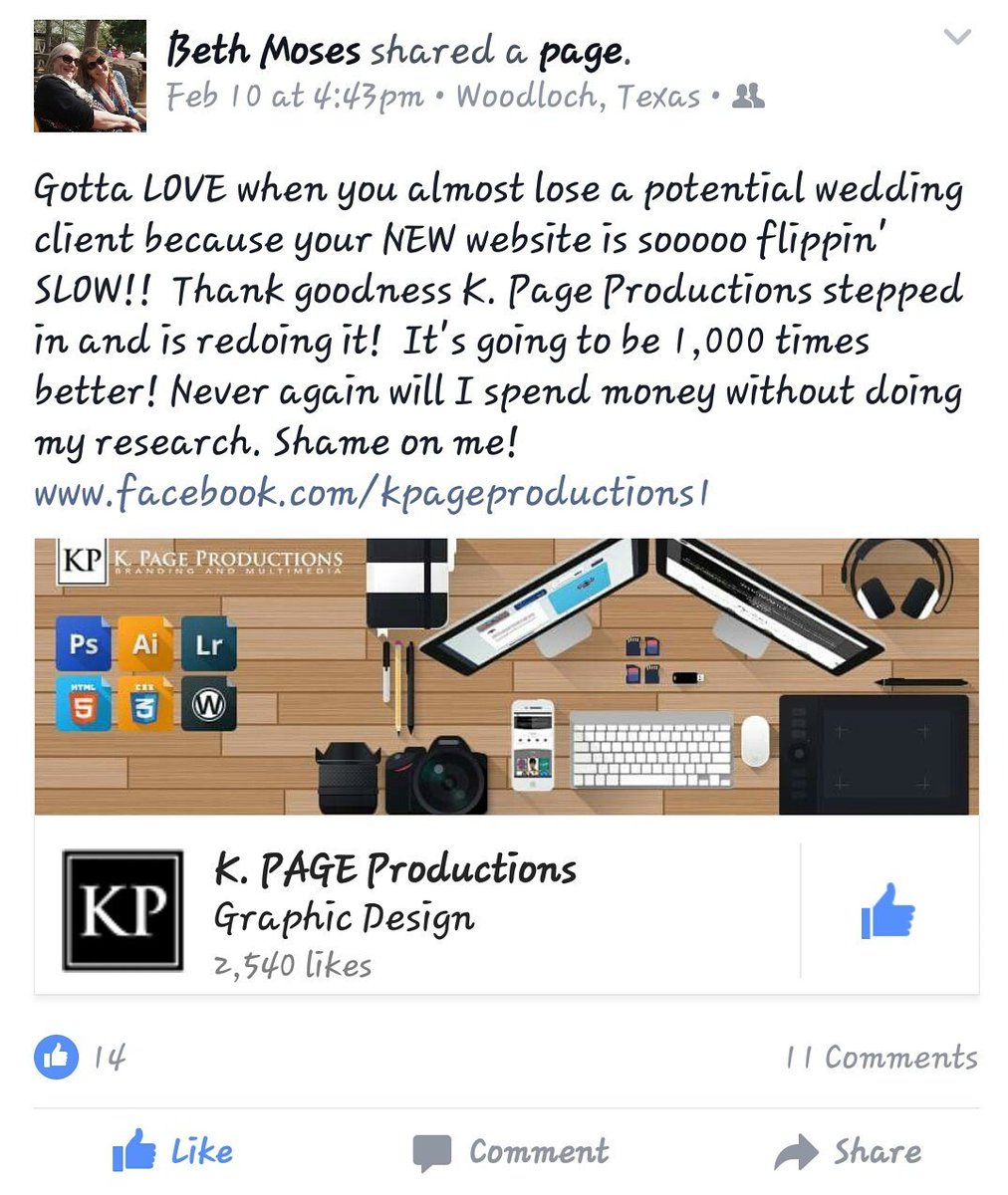 KPAGEproduction's tweet photo. #CheckItOut #ClientReview - #WebDesign #webdevelopment #Kpp #Houston #Katy #VeteranOwnedBusiness #Austin #Waller https://t.co/mSj2KZAPlR