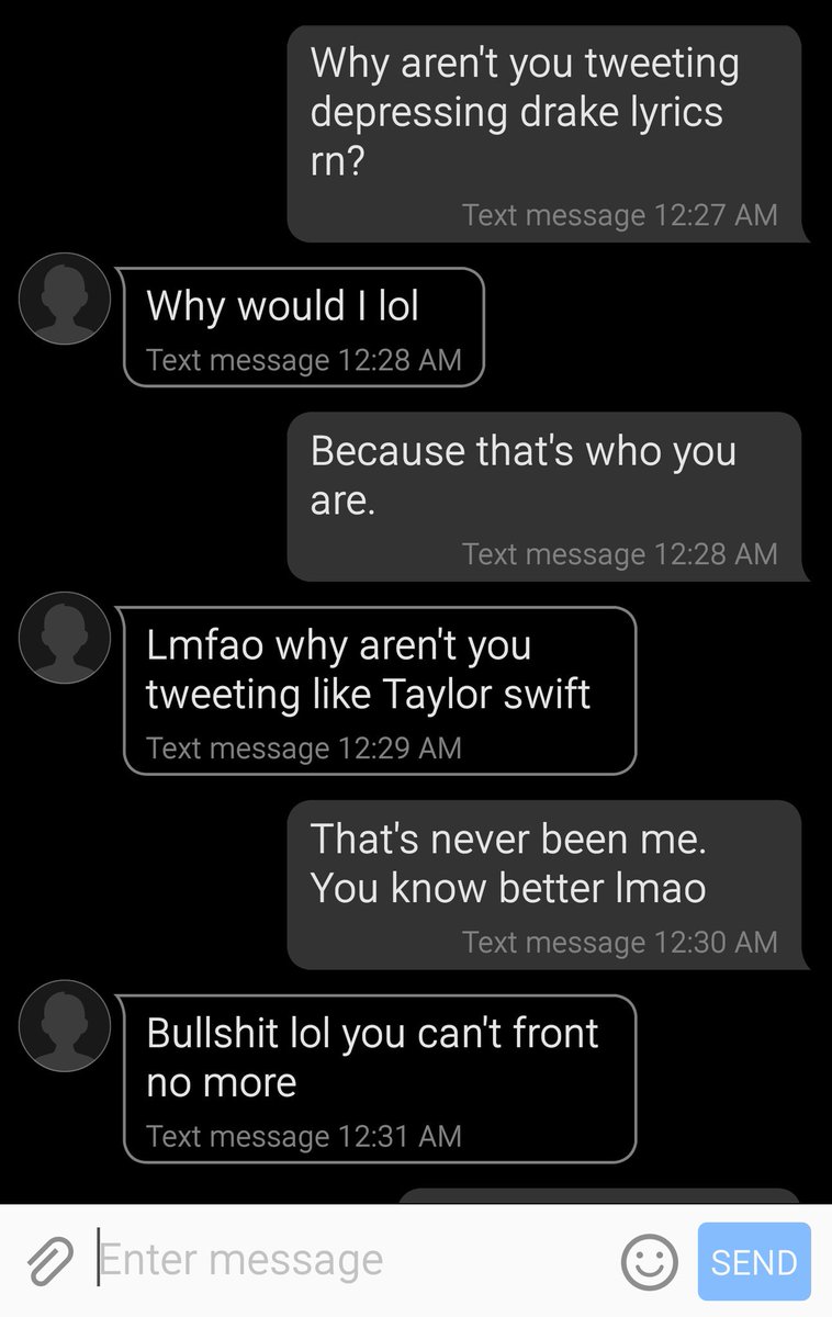 Notabasicatname's tweet photo. Lmaoo he's trippin rn 😂😂 https://t.co/PCrUTKNsrI