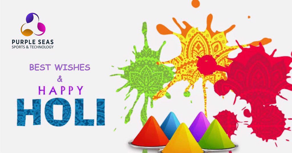 seaspurple's tweet photo. Purple Seas Family wishes you all a #HappyHoli https://t.co/sYtSawXAxF