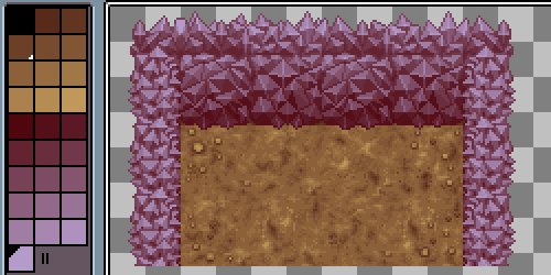 ResistorGG's tweet photo. Here's how the wall tiles look so far - example room for Stratagem, minus front wall #gamedev #indiedev #pixelart https://t.co/DcLJo81JvR