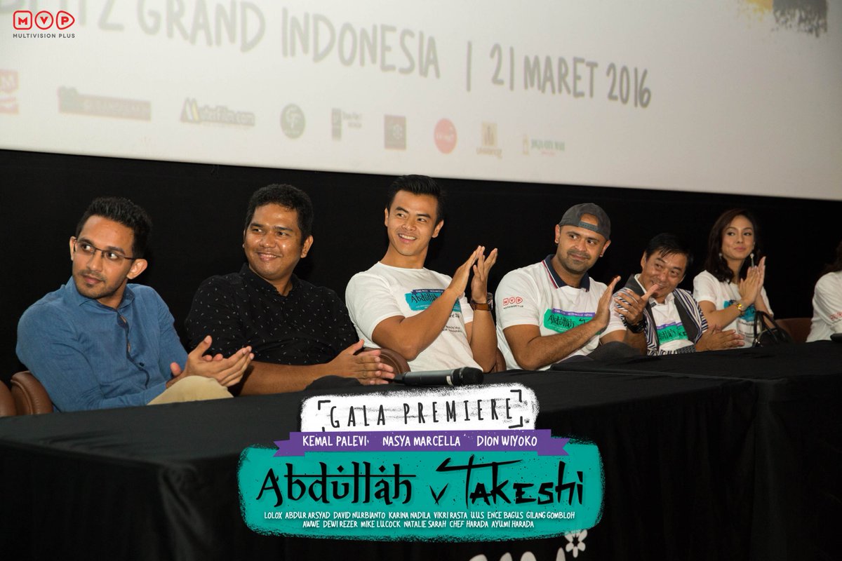 AbdullahTakeshi's tweet photo. Tepuk tangan buat kamu yang nonton #FilmAbdullahTakeshi HARI INI :) https://t.co/jtcFdfHWFC