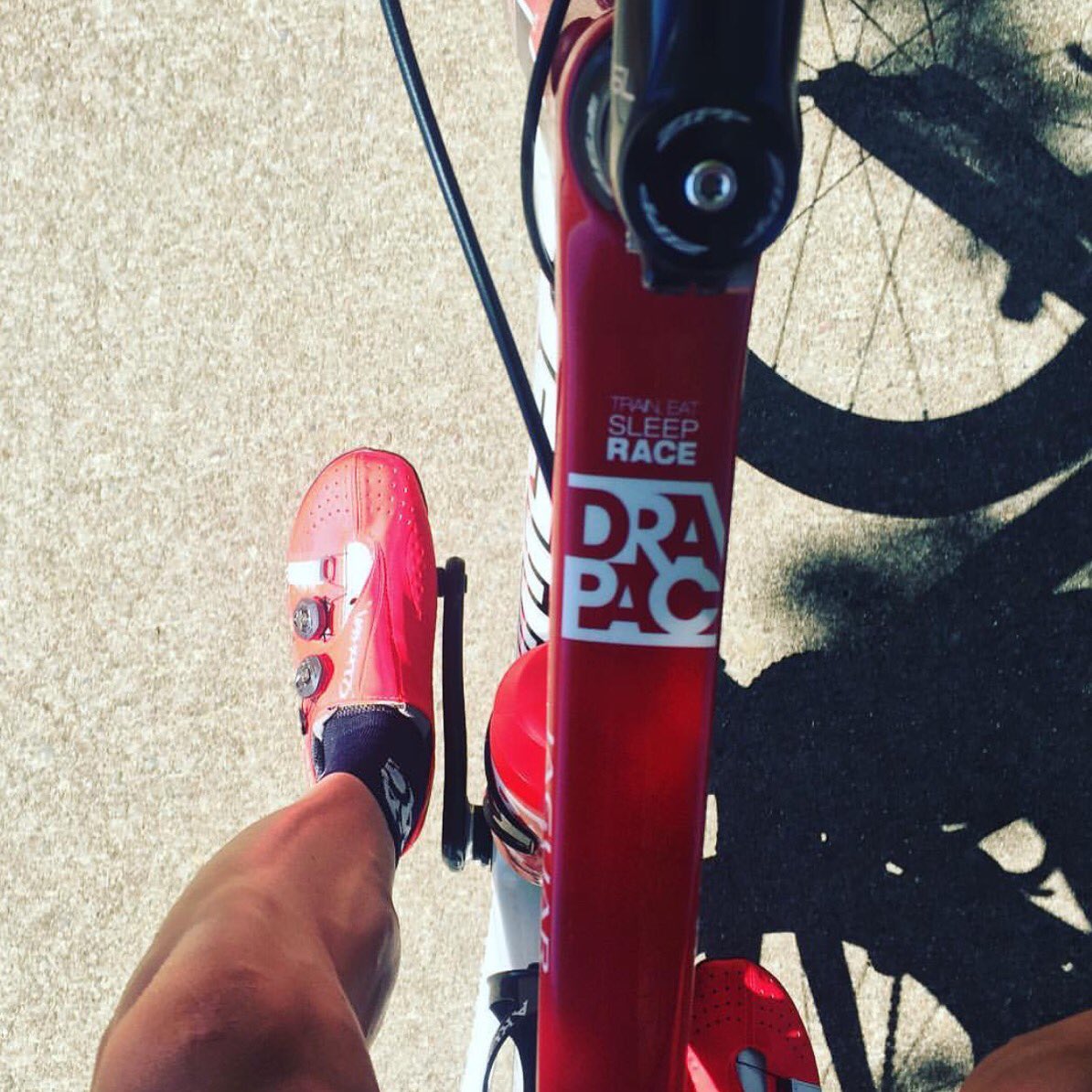 drapac_cycling's tweet photo. New 👟 day for @spokesytrain (📷). Thanks again @BontCycling !
#TeamDrapac https://t.co/p4kfalNuTK
