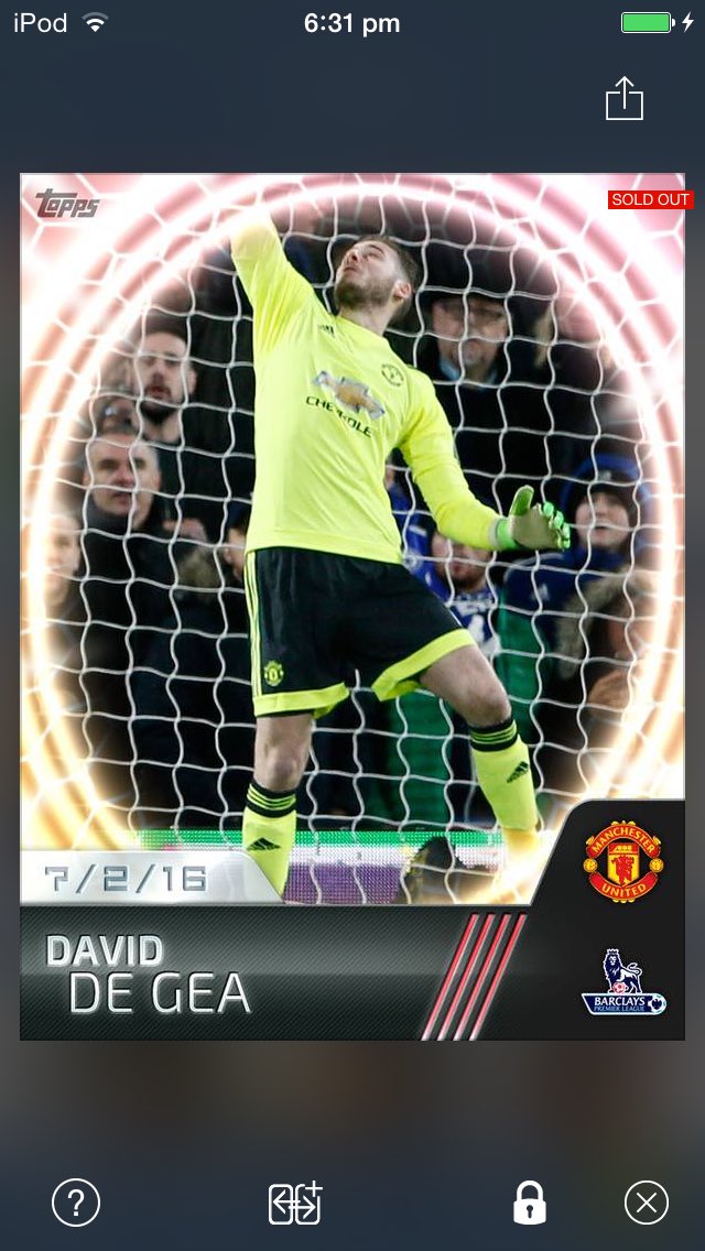 Topps Kick SOTW De Gea Giveaway
RT and Follow
Winner at 40RTs
