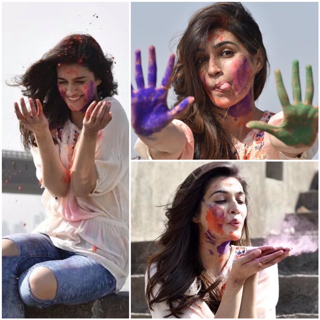 kriti sanon on twitter happppyy holi everyone have a fun safe