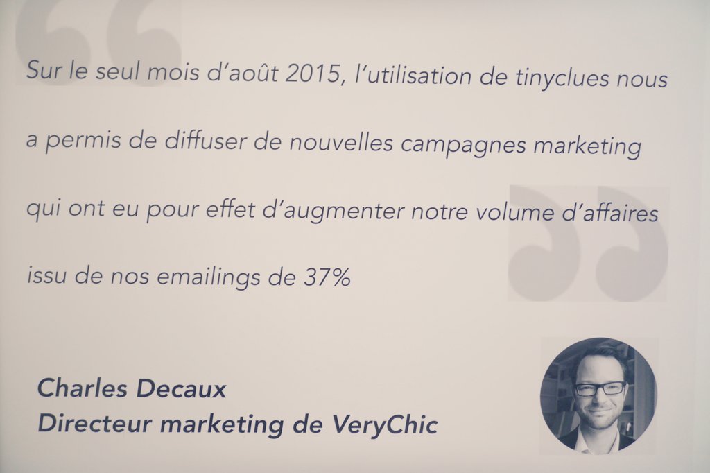 Tinyclues's tweet photo. If you wanna increase your emailing turnover, as @VeryChic does, come to us for a quick chat! #EC1to1 https://t.co/DMRMQRW0KN