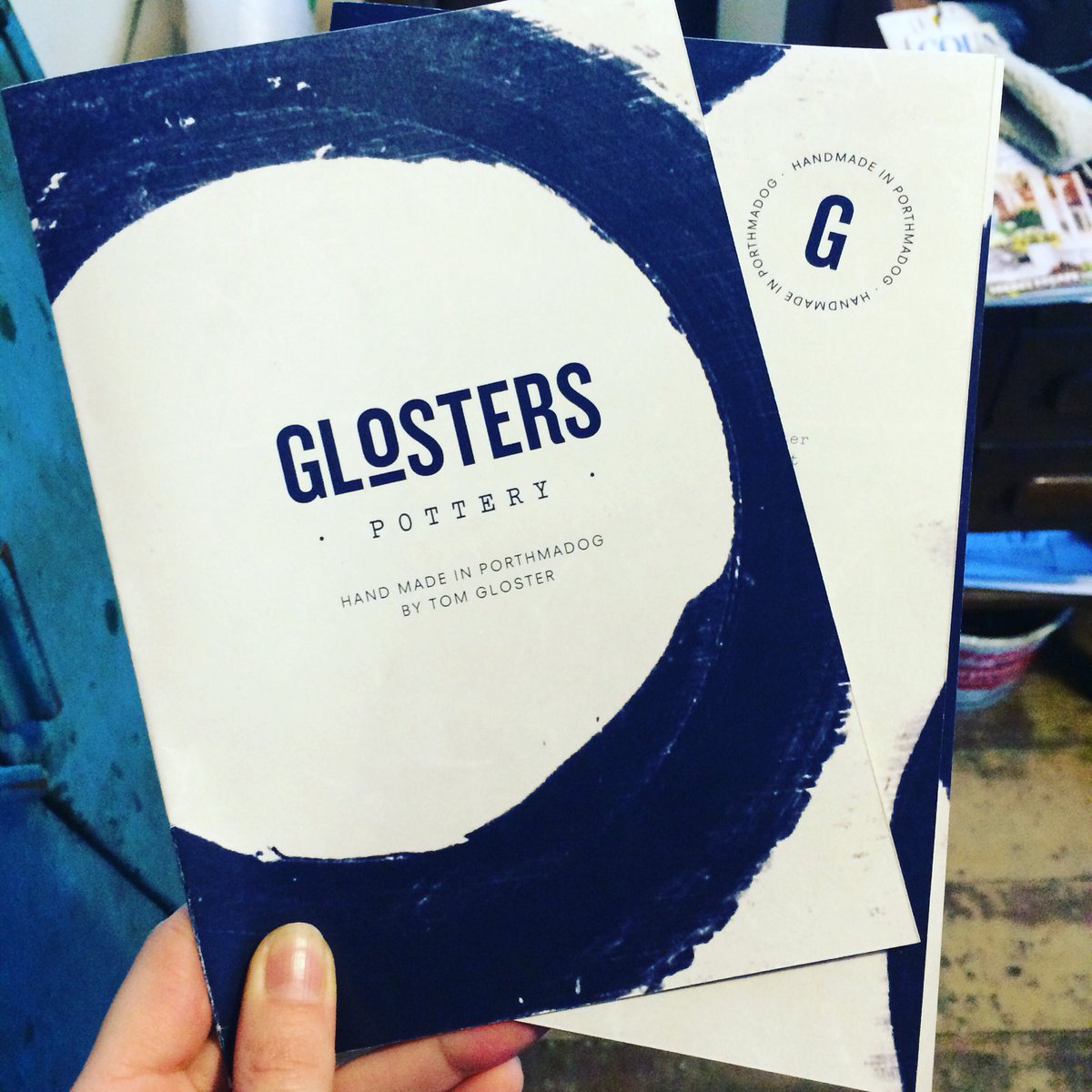 siopgloster's tweet image. Draft copy of our new ceramics catalogue has arrived today 😊 #handmade #porthmadog #glosters #pottery #potter