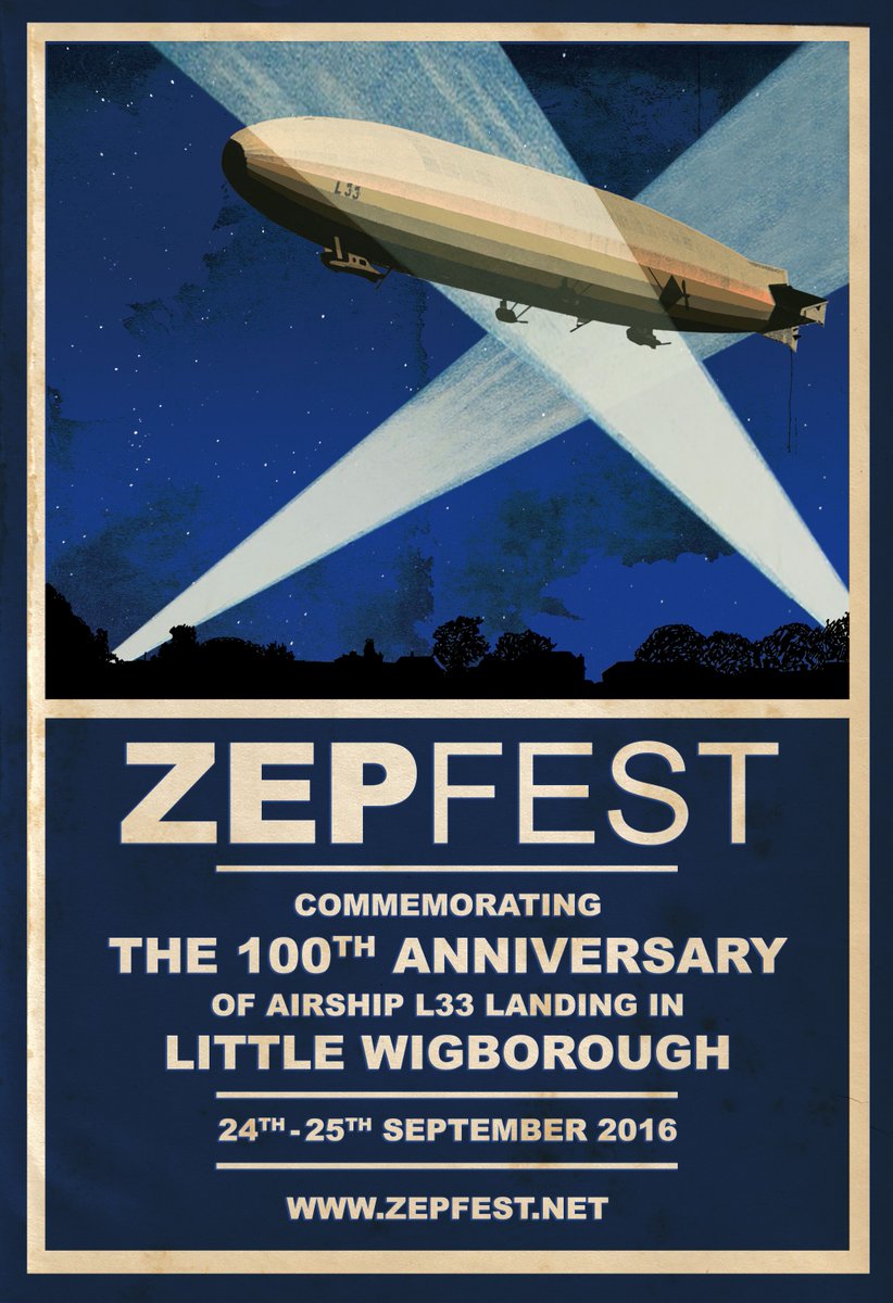 essexhistory's tweet photo. ZEPFEST 24-25 September - Commemorating the 100th anniversary of Zeppelin L33 landing in Little Wigborough, Essex https://t.co/NwRvtBheND