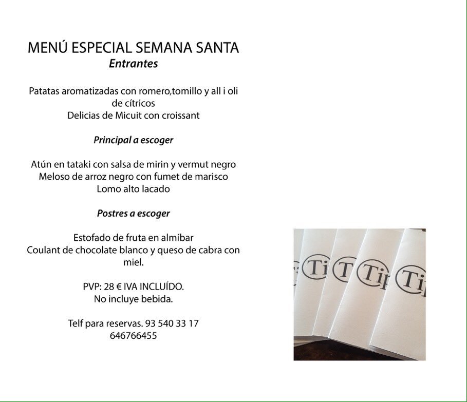 TipsRestaurant's tweet image. #menu especial para estos días de #semanasanta ya puedes reservar. Recuerda que abrimos todos los días!