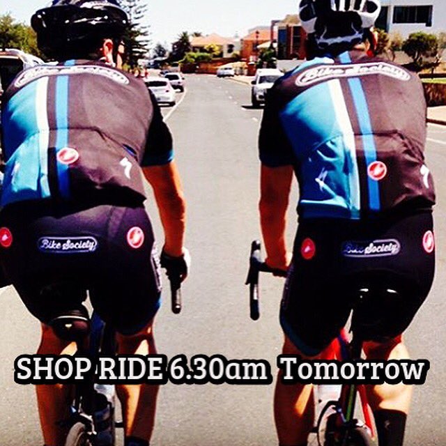 Kick start the long weekend! Shop Ride leaving <a href="/bikesociety/">Bike Society</a> Anzac Highway carpark 6.30am tomorrow 60km hills loop
