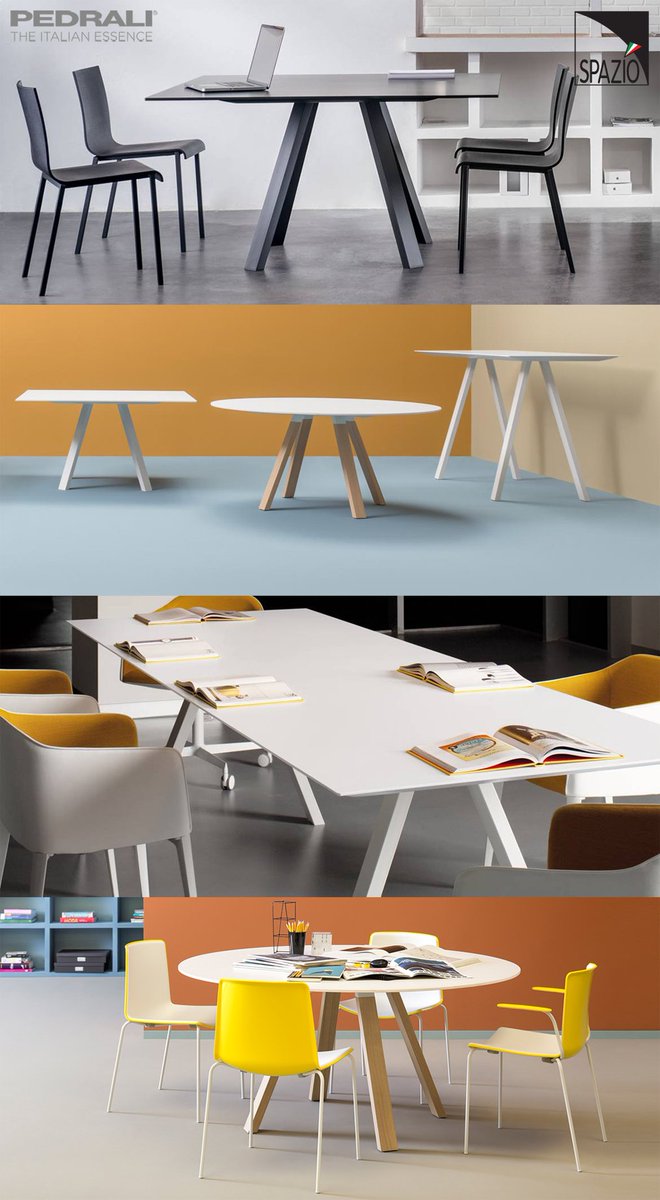 SpazioLighting's tweet photo. The ARKI table from Pedrali is the perfect addition to any space. #Pedrali #Arkitable #SpazioLighting https://t.co/uMrUuXM9Tp