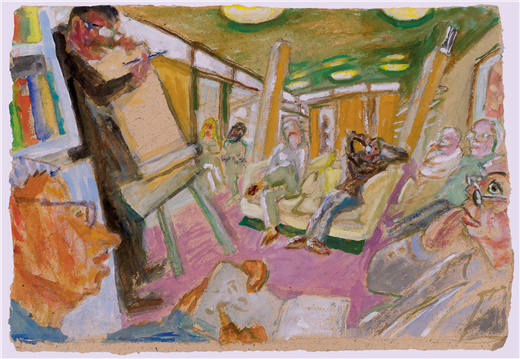 itsourworld2016's tweet photo. Bid on 'At Maggies' by Timothy Hyman to support The Big Draw #IOWauctions https://t.co/ZbRRChLUA3 https://t.co/ayBT4yS68z