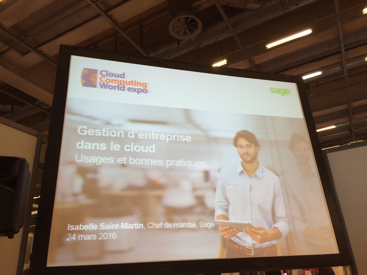 LucieLaurendon's tweet image. #Sage au #cloudcomputingworldexpo avec les bonnes pratiques du #cloud