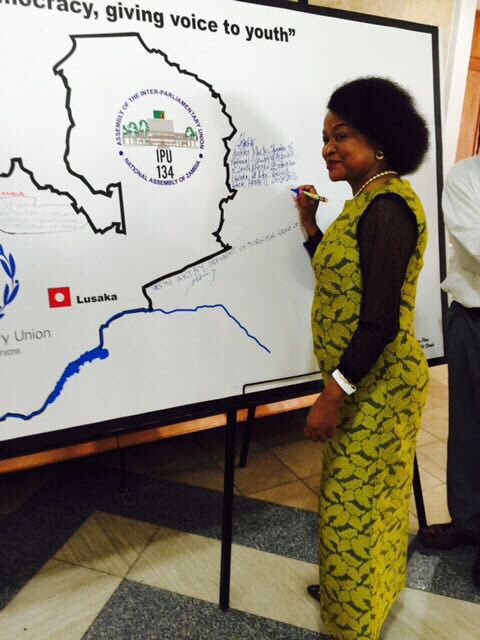 MbeteBaleka's tweet photo. World parliaments pledge action to tackle #terrorism & engage #youth #IPU134 #Zambia #MPs https://t.co/rlFqVFVl0x