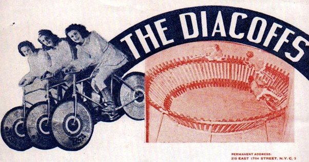 #TheDiacoffs Women Bicycle Racers c1900 In the wall of death 1944 #MossEmpire
