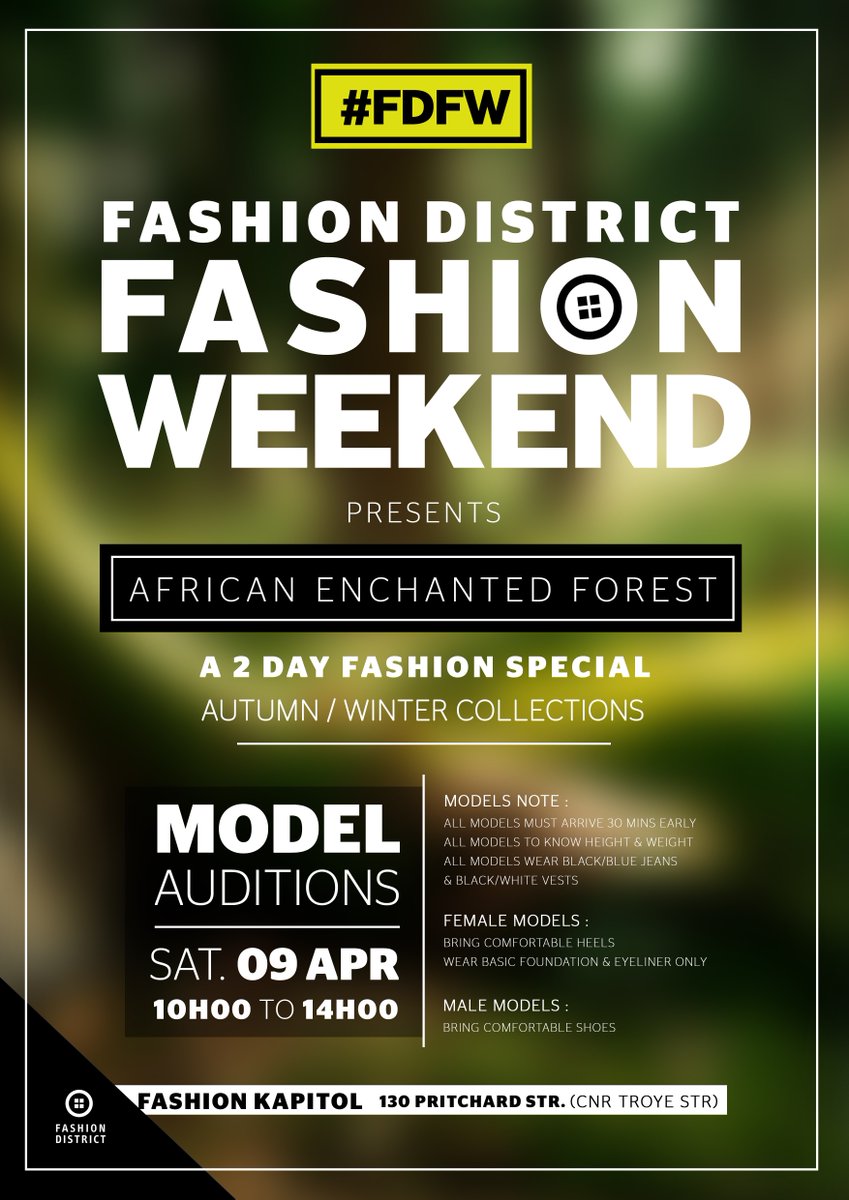 FashionKapitol's tweet photo. For the models who won't be able to make the 1st Model Auditions... We got yah 😉 😊
#FDFW #Models #Auditions #Fashion https://t.co/lQeMID9P9s