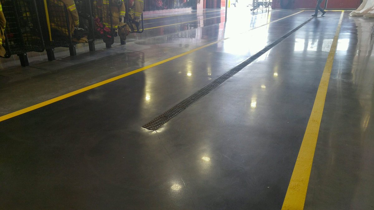 Air entrained concrete is always a challenge to dye and polish. <a href="/Vexconchem/">Vexcon Chemicals</a> #polishedconcrete <a href="/ashburnFire/">Ashburn Volunteer Fire and Rescue Department</a>