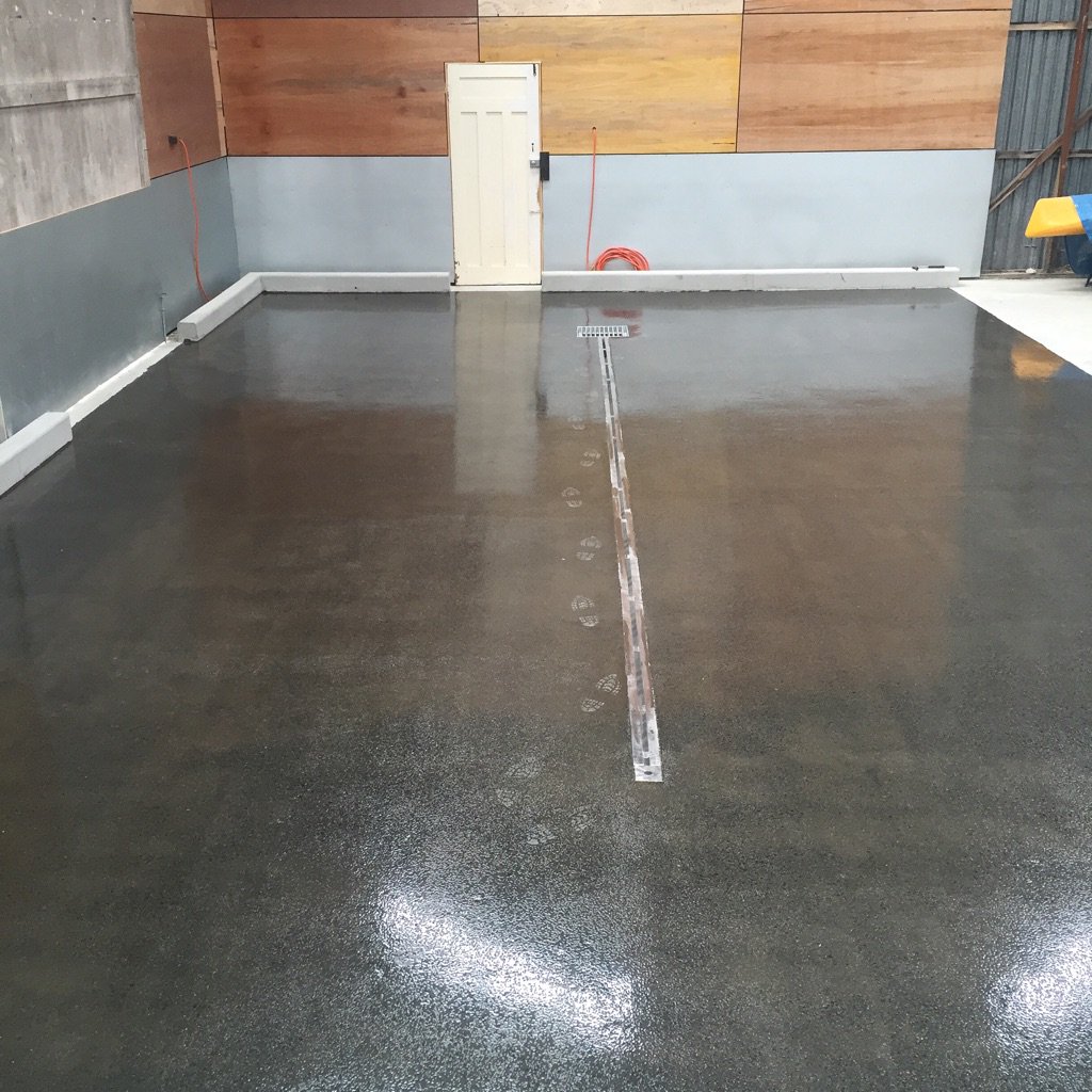 New liquid winery floor. One day. #HuonValley