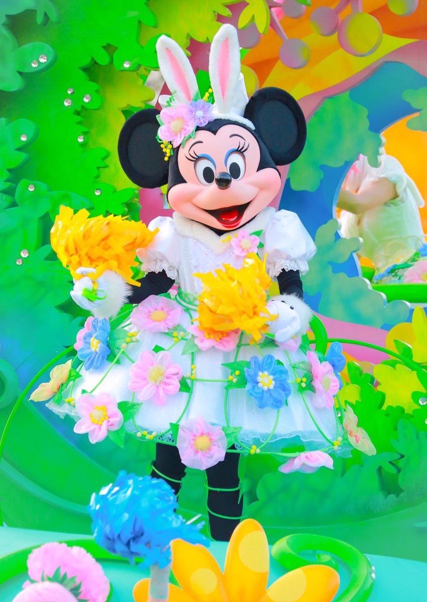 ヒピホピ2016 ミニーマウスの可愛さ(T ^ T) フラッグ持ちながらの指