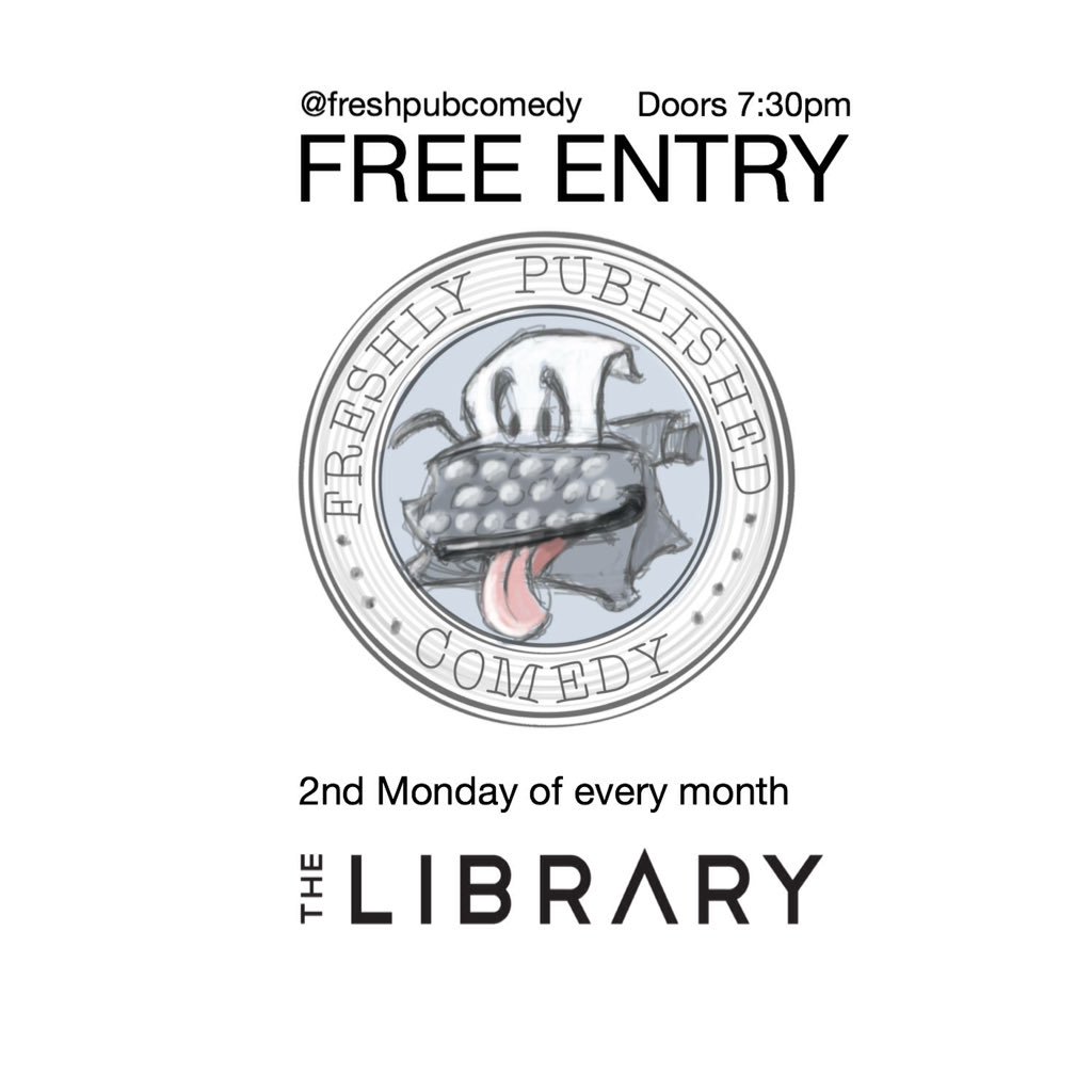 freshpubcomedy's tweet photo. April 11th, Free Comedy @thelibrarybarKT #freecomedy #kingston https://t.co/7S4HT9ajiO