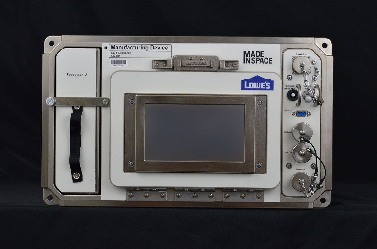 SPACEdotcom's tweet photo. 1st Retailer in Orbit: @Lowes and @MadeInSpace Send 3D Printer to ISS https://t.co/or8ZW2KoZ0 via @collectSPACE https://t.co/7RAiEGUEZa