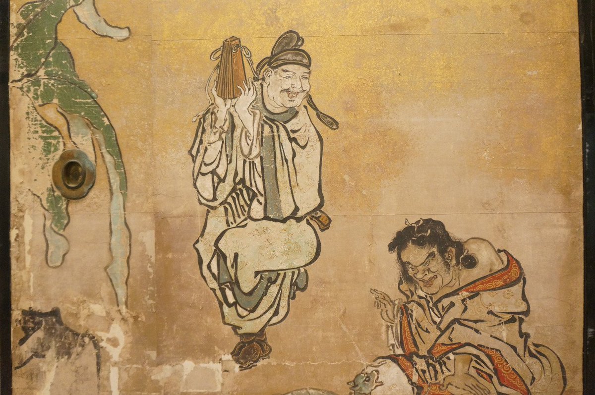 特別展 実相院門跡展―幽境の名刹―】狩野永敬「群仙図襖」。画中の人