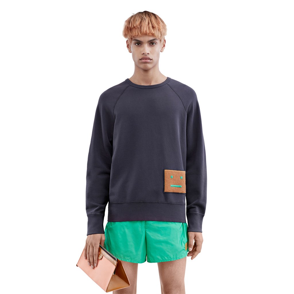 Acne Studios on X: "The #AcneStudios College sweatshirt is updated for SS16  with a large face patch: https://t.co/gr7rNdjRB3 https://t.co/gwHvYIzY2y" /  X