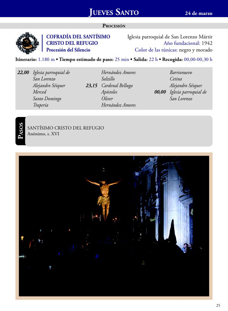 MurciaSSanta_'s tweet photo. HOY ES JUEVES SANTO

Procesionan la Archicofradía de la Sangre y la Cofradía del Refugio.

#SSantaMurcia https://t.co/hTIU4DwOuJ