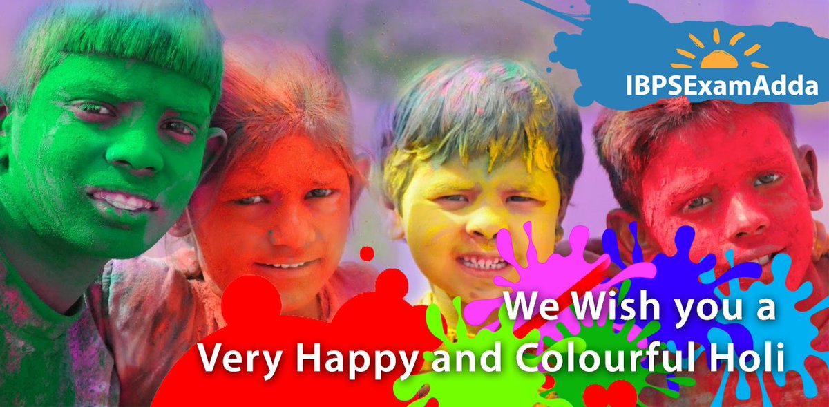 ibpsexamadda's tweet photo. IBPS Exam Adda wishes you a Happy Holi... https://t.co/iJ7kY88DvT