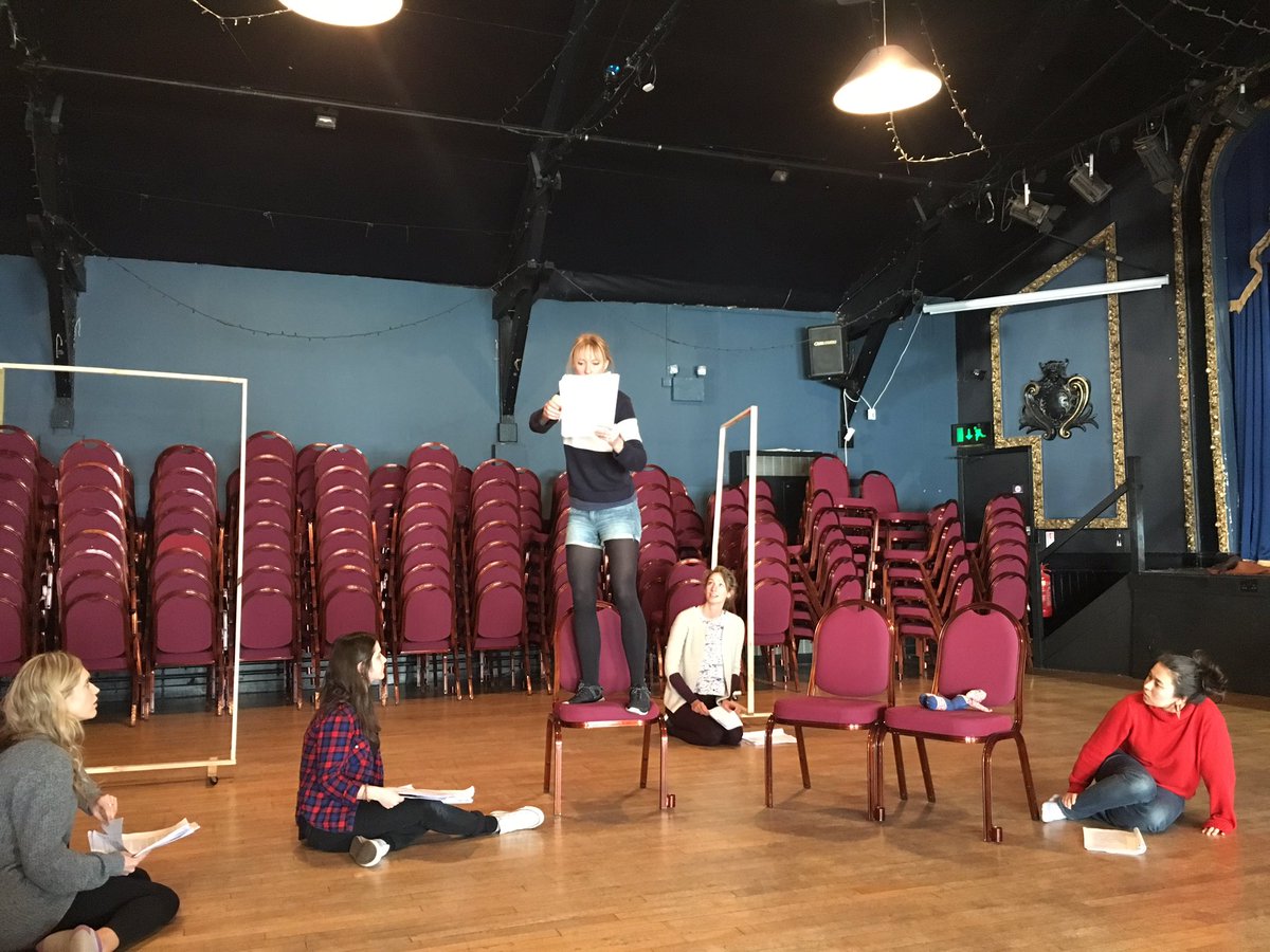 Our lovely cast in rehearsal -<a href="/lilyhowkins/">Lily Howkins</a> <a href="/alexdasilva27/">Alexandra Da Silva</a> <a href="/SadieParso_ns/">Sadie Parsons</a> <a href="/EleanorHafner/">Eleanor Hafner</a> @MizAmiJ #ALittlePrincess