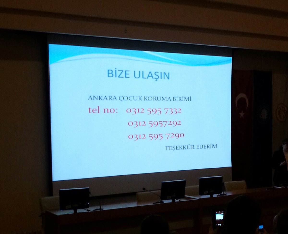 Çocuk istismarına dur demek istiyorsanız ve Ankara'daysanız hemen bu numaralara ulaşın.