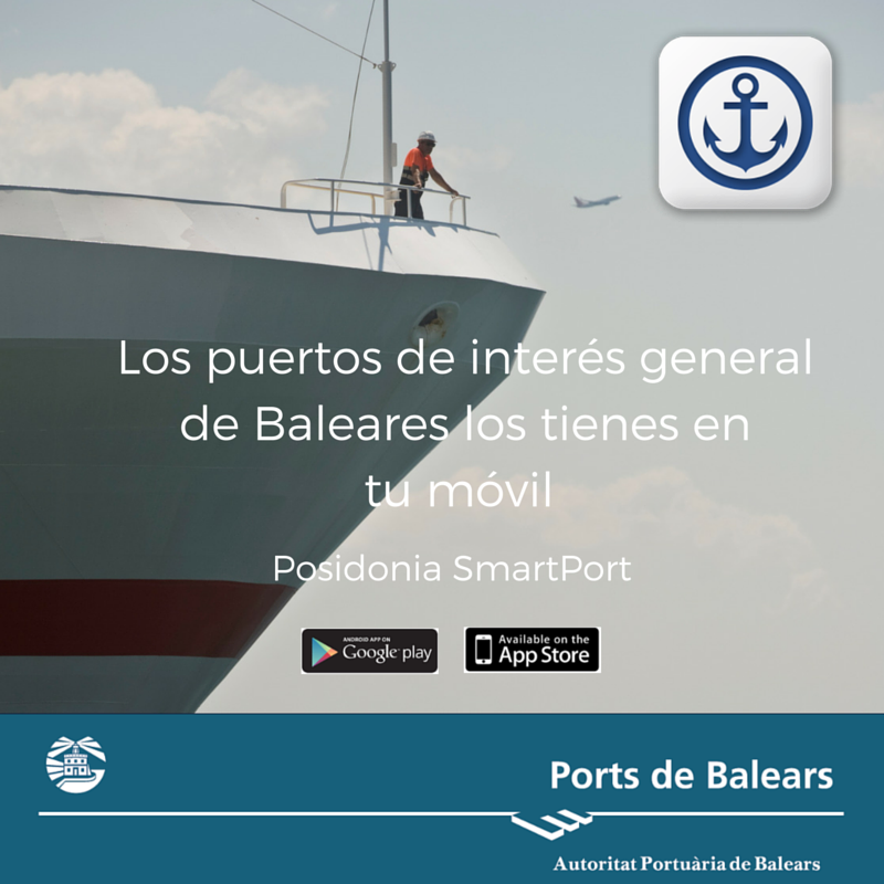 PortsdeBalears's tweet photo. Descárgarte la #app #PosidoniaSmartPort y tendrás en tu mano los puertos de #Palma #Alcudia #LaSavina #Maó #Eivissa https://t.co/iCiyXfdYhy