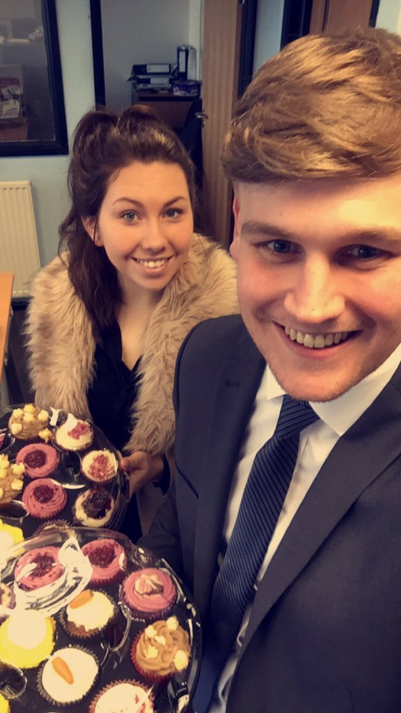 EracStoke's tweet photo. @kyle_willis_  &amp; @sadiedwyer_ out marketing Easter treats for local bodyshop's and dealerships @clairegrimes111 https://t.co/AdHpMiXlLH