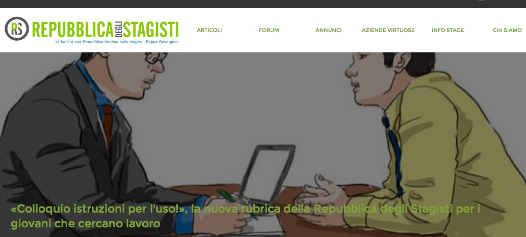 Ricerca di #lavoro #stage, rubrica per chi vuol documentarsi ad hoc prima di inviare #cv repubblicadeglistagisti.it/article/colloq… #HR