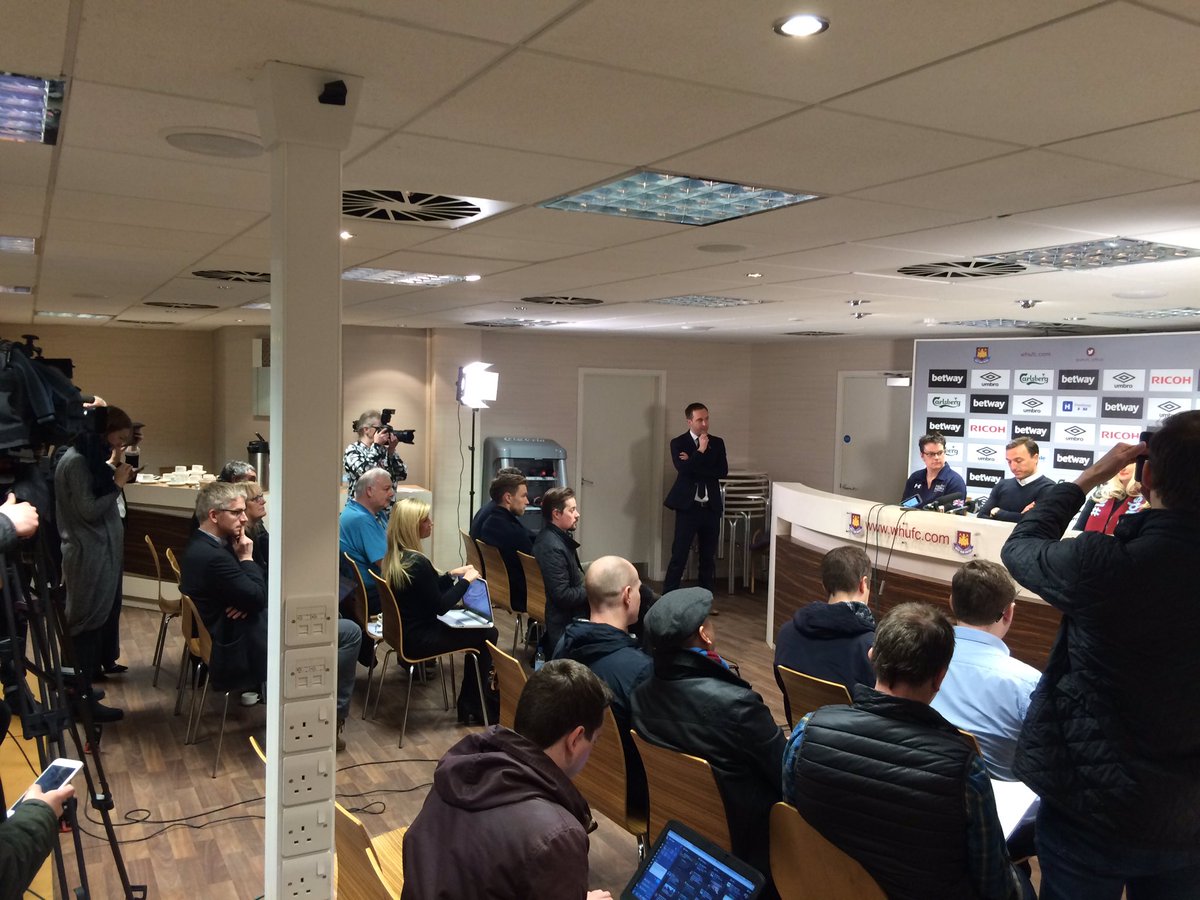 West Ham United (@westham) on Twitter photo There is plenty of interest in <a href="/Noble16Mark/">MARK NOBLE</a>'s Testimonial at the skipper's Press Day #MN16 There is plenty of interest in <a href="/Noble16Mark/">MARK NOBLE</a>'s Testimonial at the skipper's Press Day #MN16