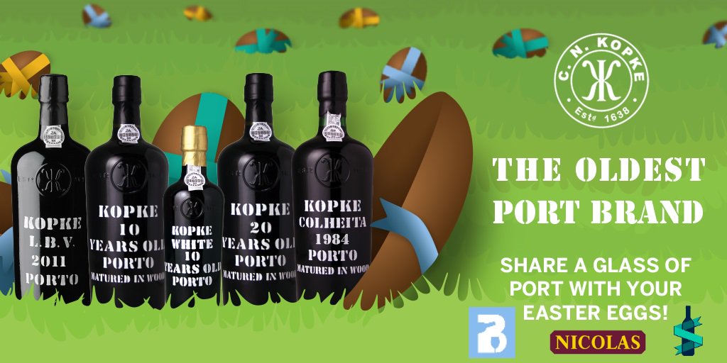 SpiritedWines's tweet photo. The #perfectpartner to your #Easter chocolate: go to any #SpiritedWines or #Nicolas store to sample #KOPKE LBV Port! https://t.co/0wMkTmzB0q