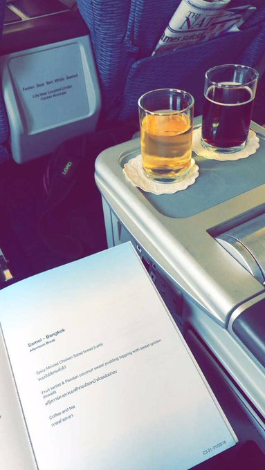 Just arrived in Bangkok 👌🏻#firstclass ✈️✈️ https://t.co/fh3zJP7W3C<a href="/tag/firstclass"class="tags">#firstclass</a>
