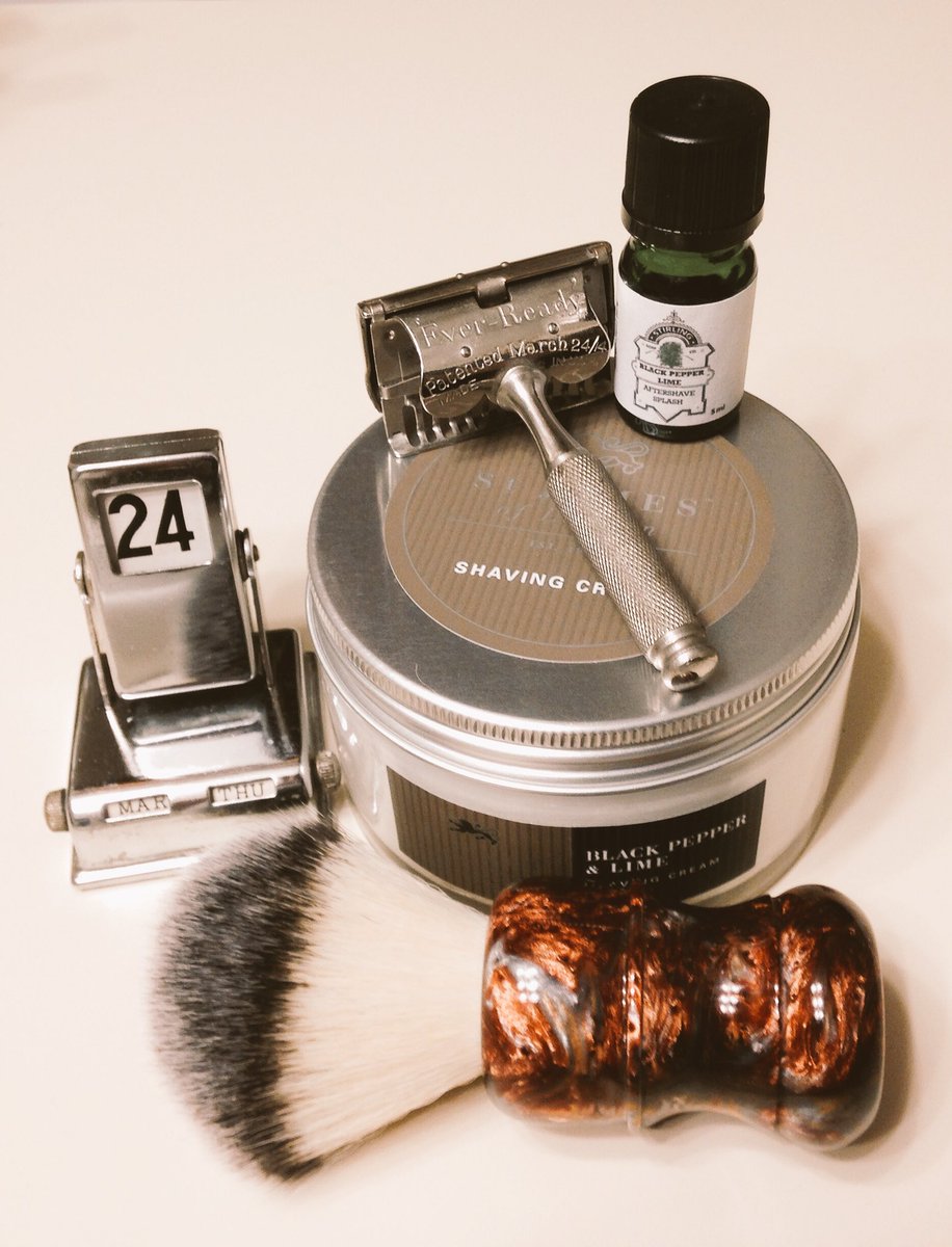 JJcantrell88's tweet photo. Ever-Ready 1914/Gem, Wolf Whisker, Blk Pepper & Lime, @StJamesOfLondon, Stirling Blk Pepper/Lime https://t.co/o8YhReowt0