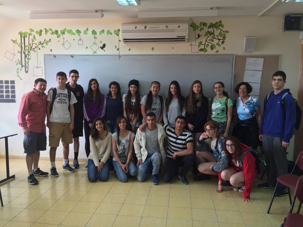 RabbiSernovitz's tweet photo. Great dialogue w/Israeli Arab teens in Nahaf, a village in the Galilee. Left with hope & blessing. #techerryhill https://t.co/1mrnC4CfQJ