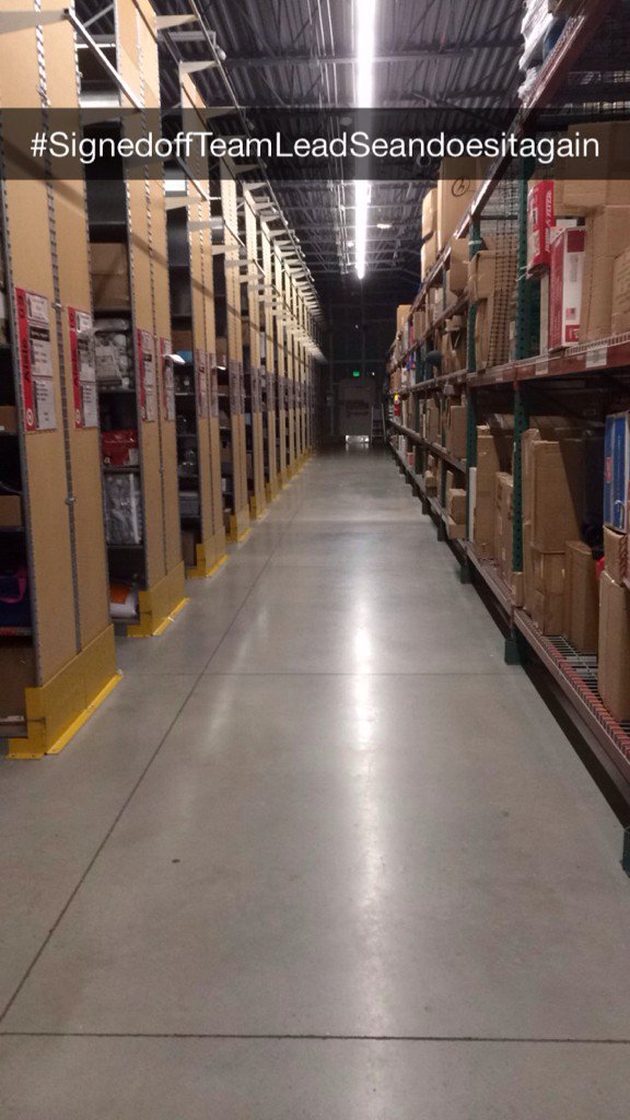 Best way to start the day? Walking in to a clean backroom! Signed off Team Lead Sean shows us how it's done!