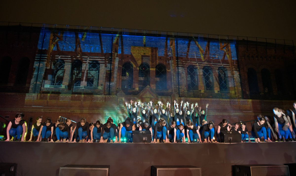 ashtonoldbaths's tweet image. Dancing, music, and digital projections. #AshtonOldBaths' bright future as a business hub began in style on Saturday