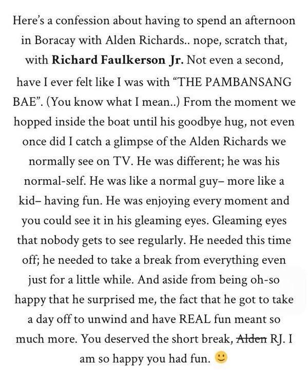 aldub_loversMC's tweet photo. Trully from her @mainedcm's heart...@aldenrichards02 you're such a lucky guy...

#ALDUB36thWeeksary https://t.co/AdyxfbAXL8